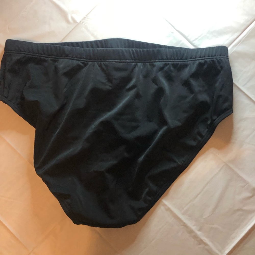 Black mid rise bathing suit size 14.